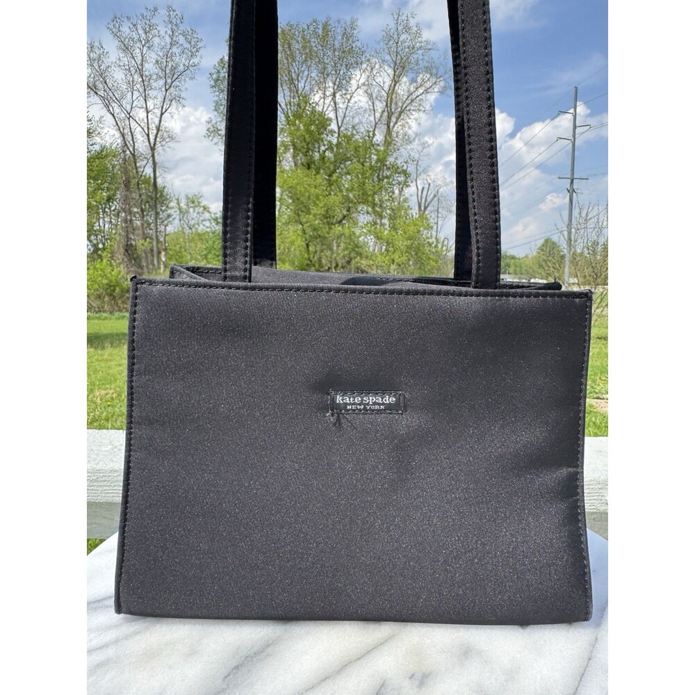 Kate Spade Tote Black Nylon Vintage Y2K Vintage Shoulder Bag - Picture 5 of 10